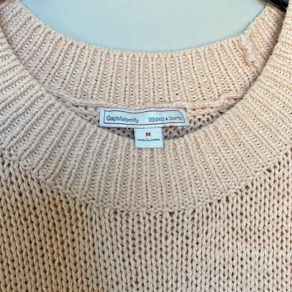 Gap Maternity Light Peach Sweater - Picture 2 of 4